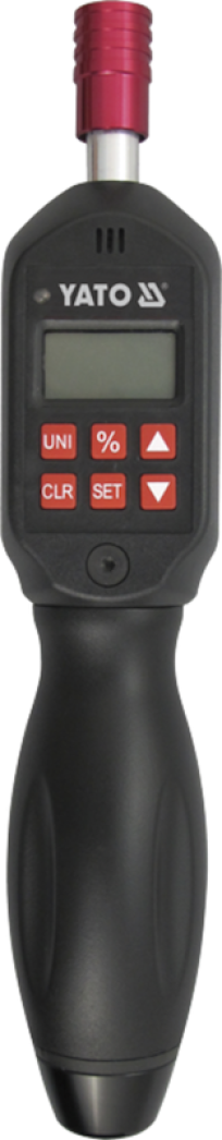 Викрутка динамометрична з цифровим дисплеєм YATO 6-гран. тримач 1/4", F= 0,3- 3 Нм, l= 215 мм