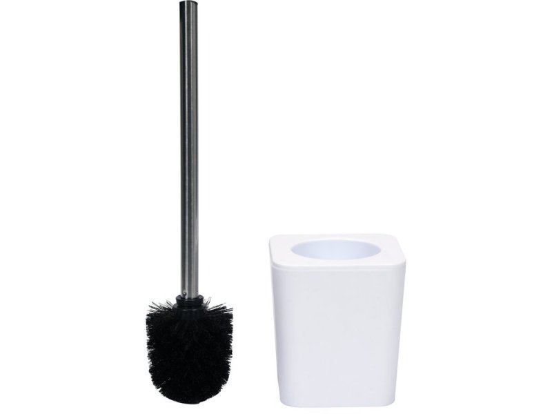 Йоржик для унітаза CUBOID WHITE FALA 69341, пластик PS, 115х115х385 мм