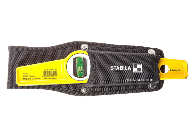 Рівень литий STABILA Type 81S : Torpedo L= 25 см. 2 капсули + чохол на пояс