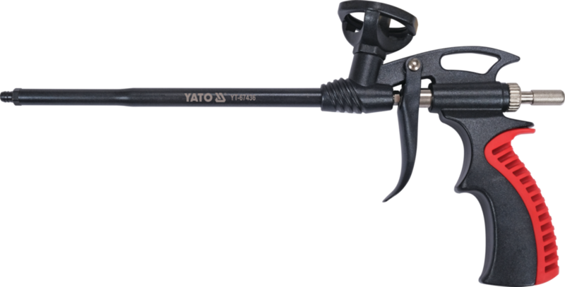 Пістолет для нанесення PU маси з тефлоновим покриттям YATO: ствол l=200 мм, заг.відстань-315 мм