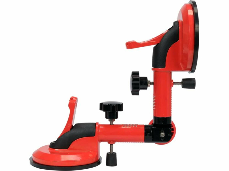 Присоска для скла та плитки YATO: 2 чашки Ø= 118 мм, m= 50 кг, l= 300 мм, кут- 90-270°