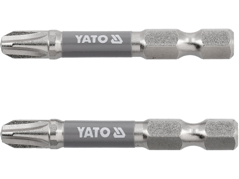 Насадка викруткова YATO PH3 х 50мм. HEX 1/4", покрита нікелем, 2шт.[10]