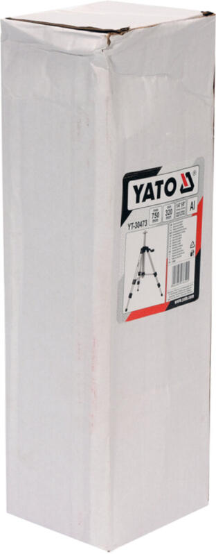 Штатив треногу YATO телескоп (3 секции) . крепление 5/8", со штангой 14 см. H= 32-75 см. алюминиевый (YT-30473)