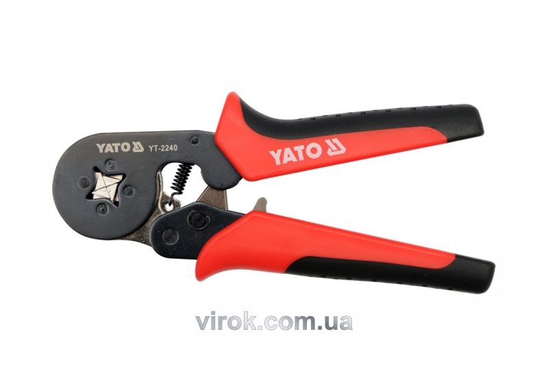 Кліщі для обтискання і зачистки проводів YATO, L=180 мм [6/36]