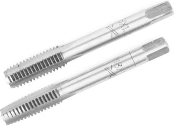 Мітчик VIROK М8 х 1,25; 2 шт.(№1+№2) сталь 9ХС. DIN 2181. ГОСТ 3266-81. (14V208)