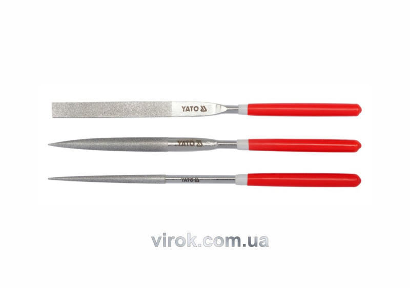 Надфіль алмазний YATO Набір, 5х180х70мм 3пр. [15/150]