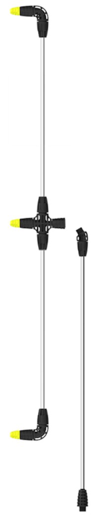 Штанга з 3 форсунками MAROLEX : 60 см (P049.011)(hobby,profession,profession+,titan,movi,x-line) (L008.101)