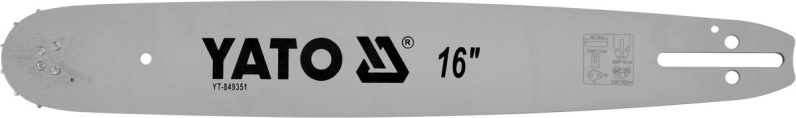 Шина для пили YATO l= 16"/ 40 см (66 ланок) Кількість зубів -12.для ланцюгів YT-84942, YT-84963