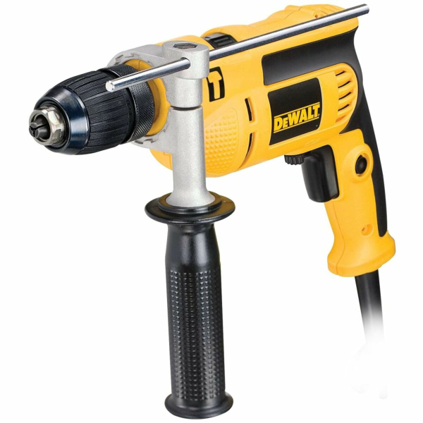 Дрель ударная сетевая DeWalt: 701 Вт 2800 об/мин 47600 уд/мин самозажимной патрон для Ø≤ 13 мм