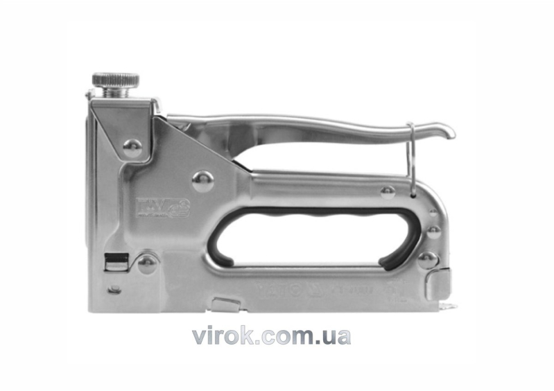 Степлер з регулятором сили YATO : для скоб b=11,3 мм, h= 4-14 мм, t= 0,7 мм [12/24]