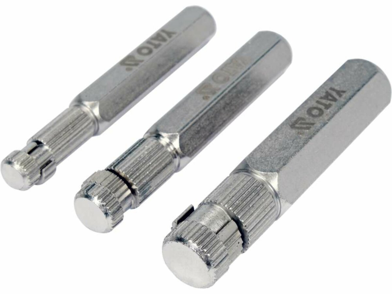Знаряддя для викручування ніпелів YATO 3/8", 1/2", 3/4", 3 елем.