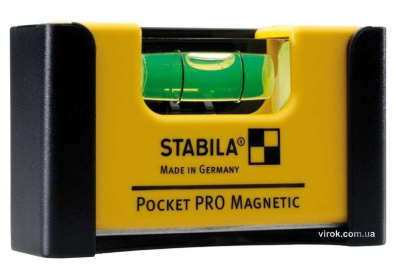 Рівень - міні STABILA Pocket PRO Magnetic магнітний : 7 х 2 х 4 см