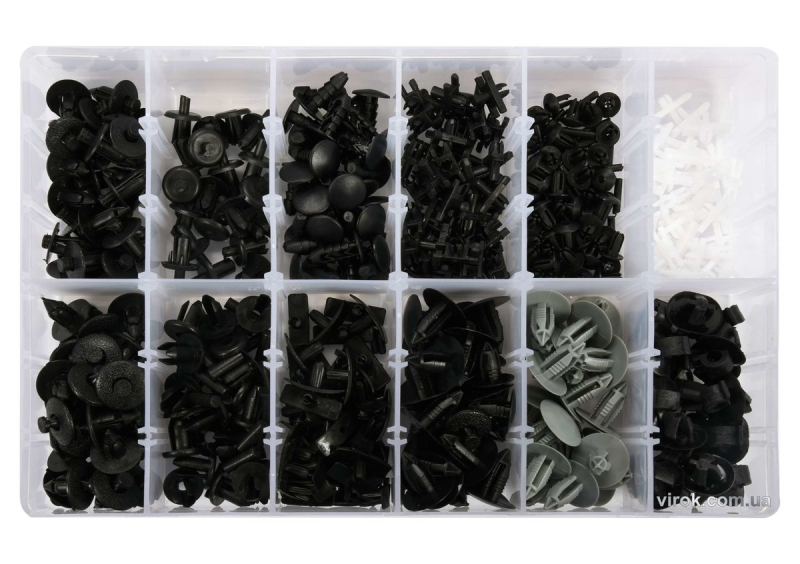 Шпинки для автосалоної обшивки VOLVO YATO, різні, 12 типорозмірів, 350 шт. [20]