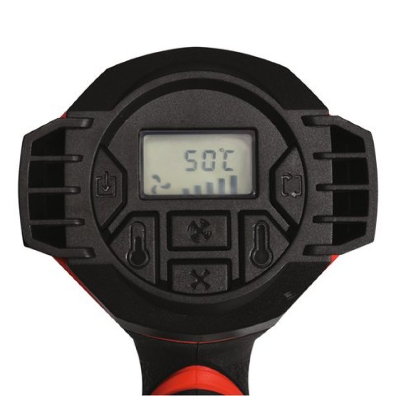 Фен строительный 1600 Вт YATO YT-82296, 50-650 °C, LCD и память