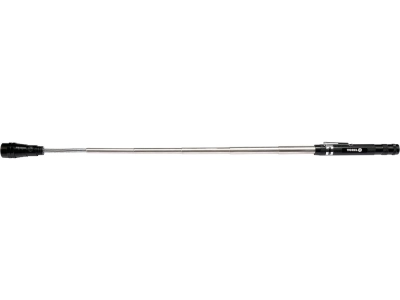 Фонарь с телескопическим держателем и магнитом VOREL l=170-565 мм, 3 LED (78405)