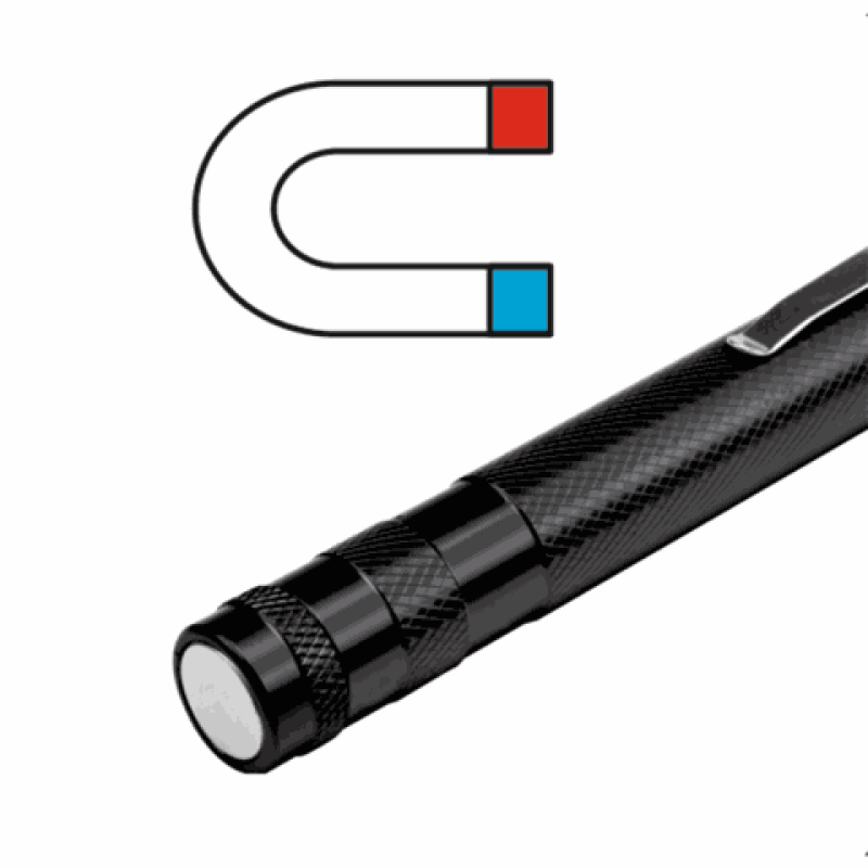 Фонарь с телескопическим держателем и магнитом VOREL l=170-565 мм, 3 LED (78405)