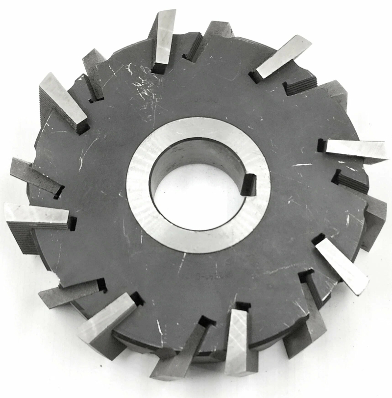 Фреза дисковая трехсторонняя ф 160х22х40 мм z=12 со вставными ножами с т/с пластиной разнонаправленный зуб