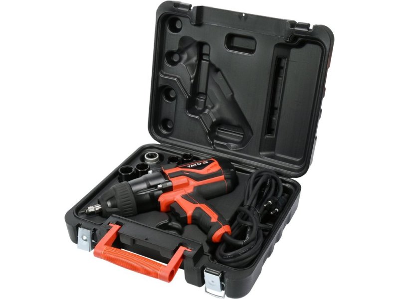 Гайковерт ударный сетевой 1/2" 600 Н·м YATO YT-82021, 1020 Вт