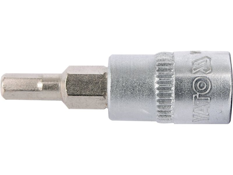 Головка торцевая с отверточной насадкой HEX YATO YT-04371, 1/4", H4 x 37 мм