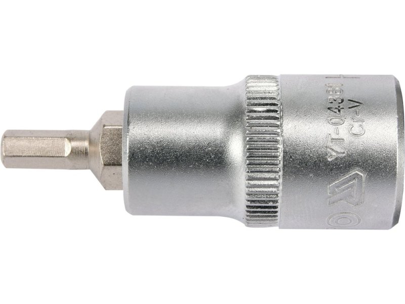 Головка торцева з викрутковою насадкою HEX YATO YT-04381, 1/2", H5 x 55 мм