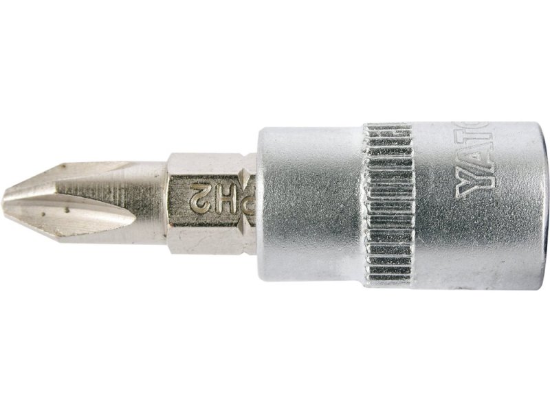 Головка торцевая с отверточной насадкой PH2 YATO YT-04412, 1/4", 37 мм