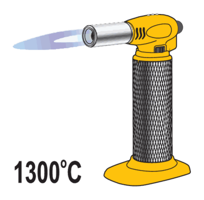 Горелка газовая 0,22 кВт VOREL 73420, бак 10 г, 1300 °C, 360°