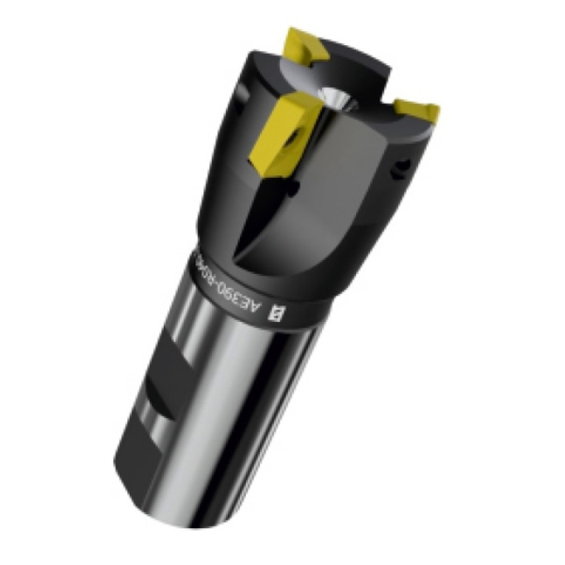 Фреза кінцева торцева ц/х ф 32 мм z=5 з мех. кріпленням 4гр. пластин APKT 11T3 
AE390-R032.11.05.W32.C (без пластин)