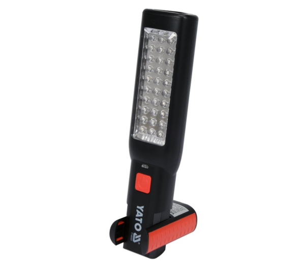 Светильник переносной светодиодный YATO 30/7 LED аккумулят. 3,7 V с зарядкой 
от 220/12 V