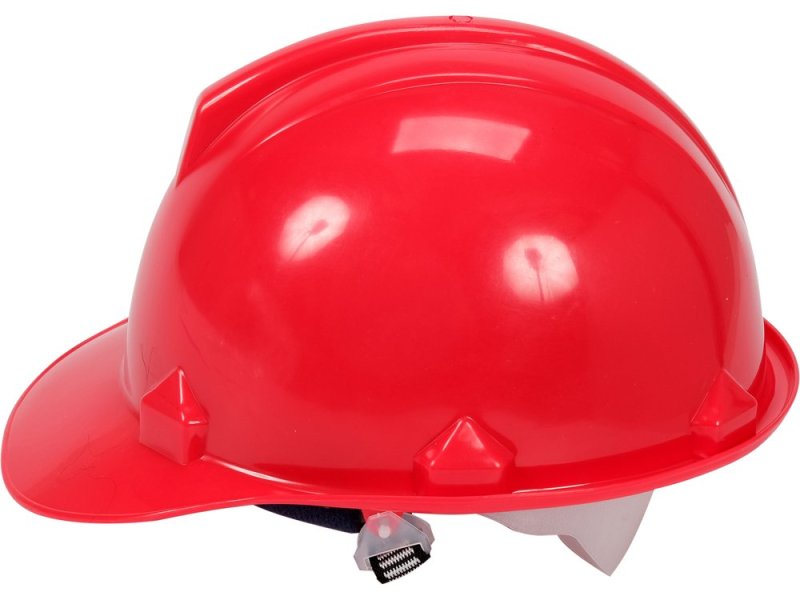 Каска захисна червона VOREL 74174, HDPE, 53-64 см, EN 397