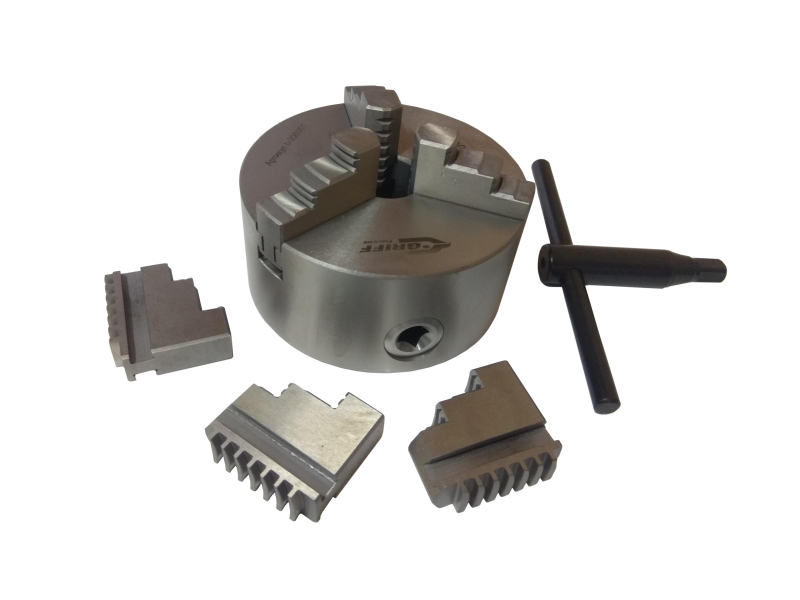 Патрон токарный ф 80 3-х кул. 7100-0001 (полная комплектация) GRIFF