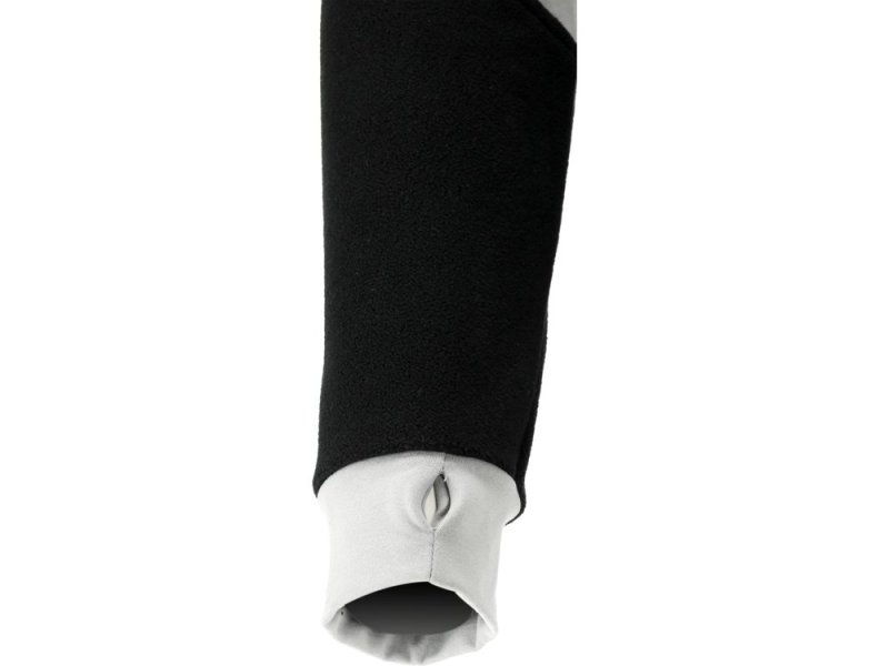 Кофта флисовая с капюшоном YATO YT-79175, размер XXXL, черная с серым