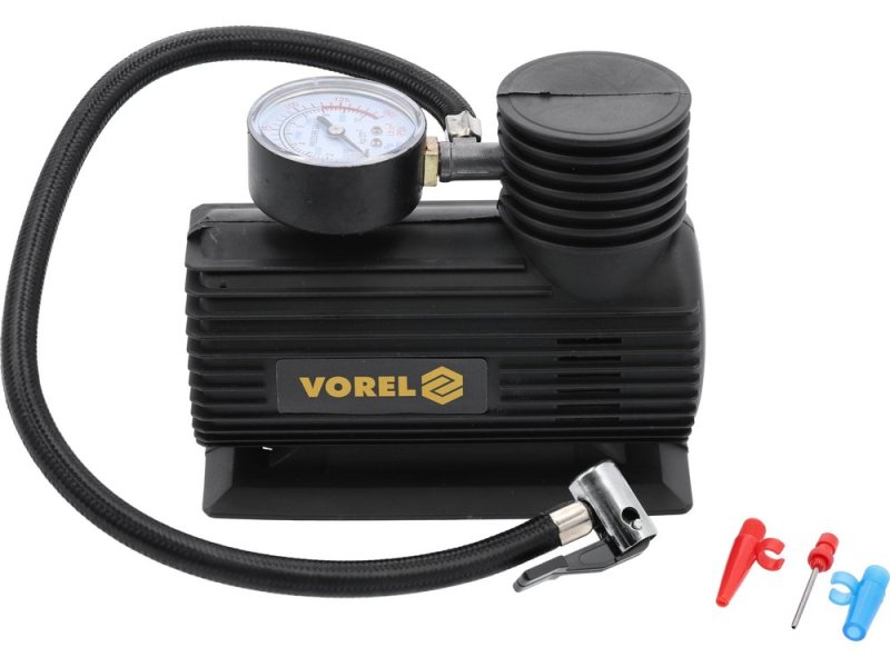 Компрессор автомобильный мини 12 В VOREL 82100, 1,7 МПа, 0,7 кг