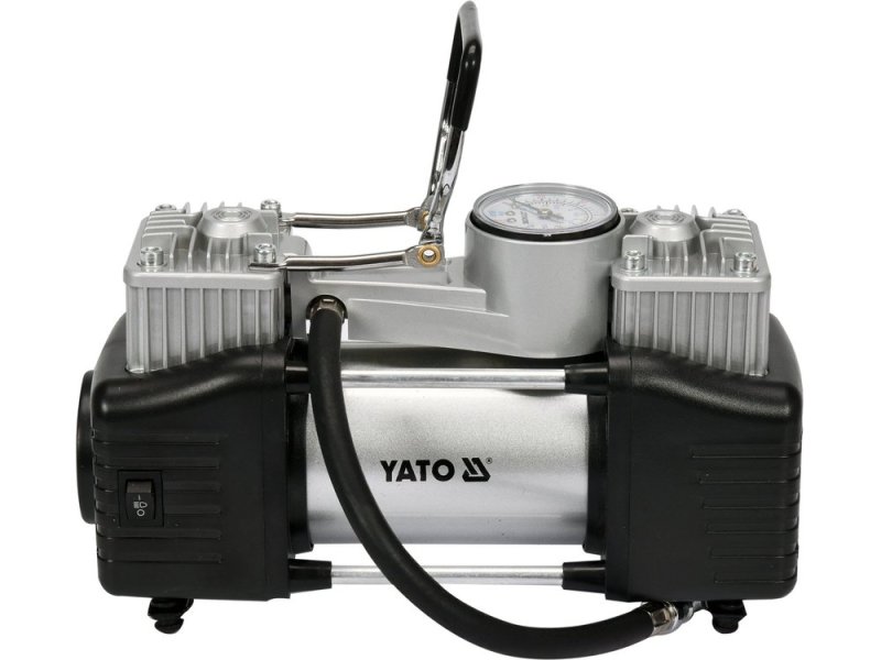 Компресор автомобільний 12 В 250 Вт YATO YT-73462, 60 л/хв, 2 циліндри