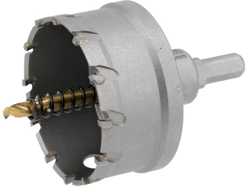 Коронка по металлу TCT 65 мм YATO YT-44070, хвостовик 3/8", глубина 25 мм