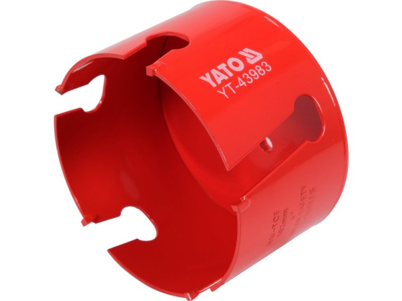 Коронка универсальная TCT 102 мм YATO YT-43983, резьба 5/8", глубина 60 мм