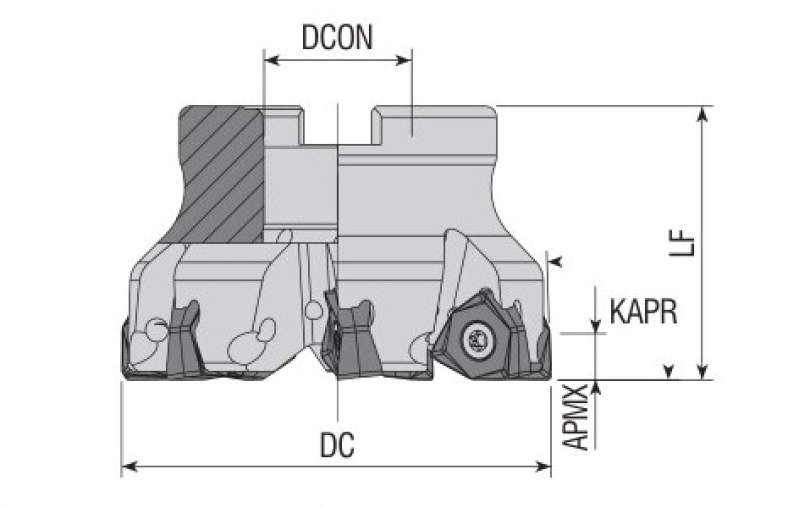 Фреза торцева насадна AFM88C-SN1204-D125-B40-Z11 AKKO ТМ