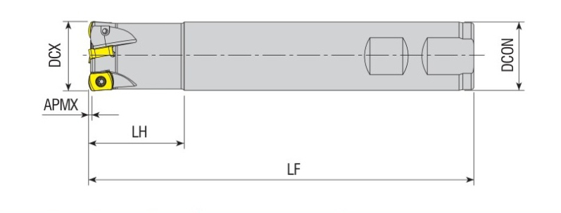 Фреза кінцева з охолодженням AHFM-BL0603-D16-C16-L100-Z02-H AKKO