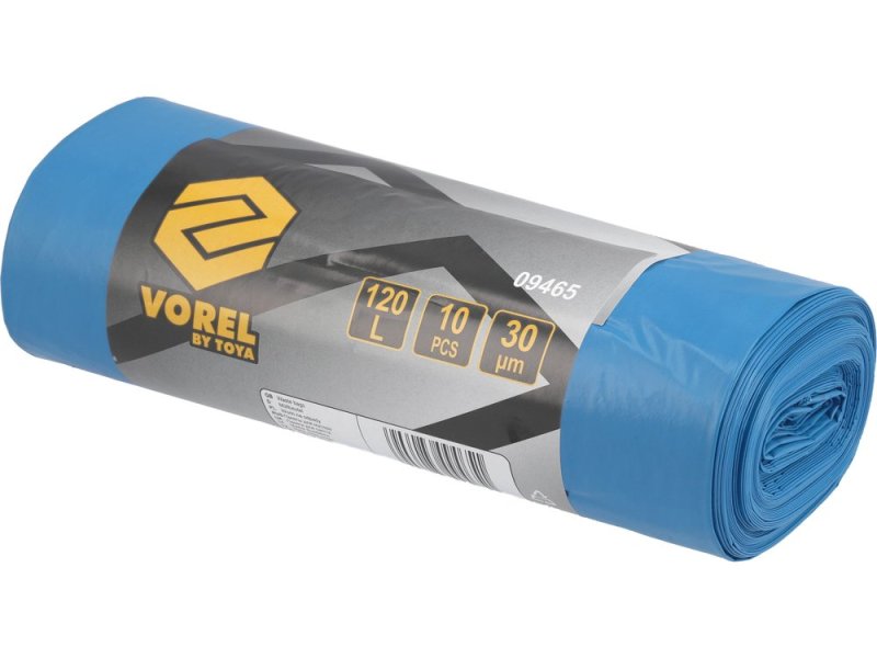 Мешки для мусора плотные 120 л VOREL 9465, 30 мкм, 10 шт