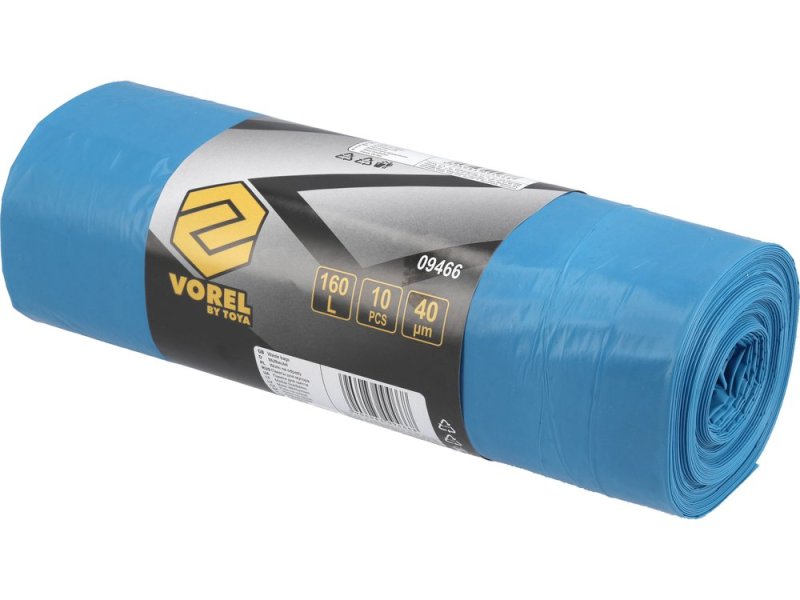 Мешки для мусора плотные 160 л VOREL 9466, 40 мкм, 10 шт