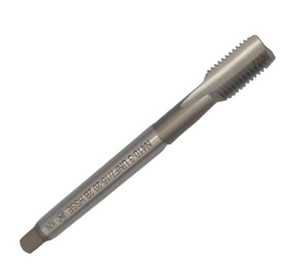 Метчик дюймовый UNF 7/16" 20 нитей Р6М5К5 (HSS-E) DIN374 N410-3 102006 DC 
Swiss