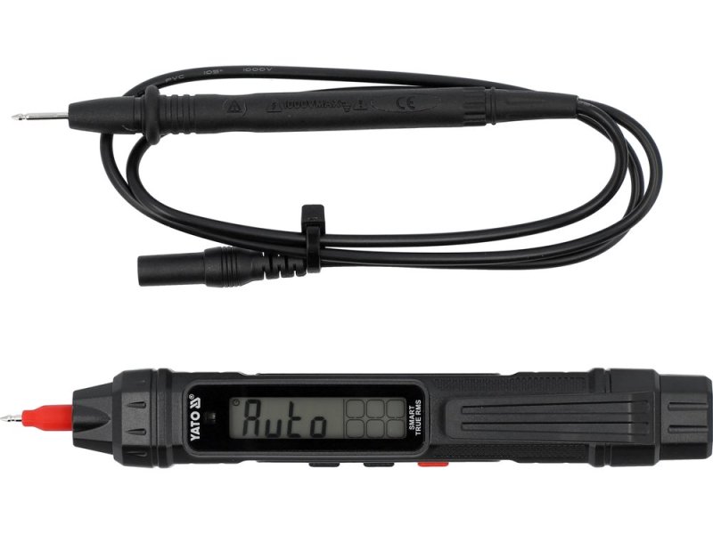 Мультиметр цифровой True RMS YATO YT-730822, 600 В, NCV, 57 г