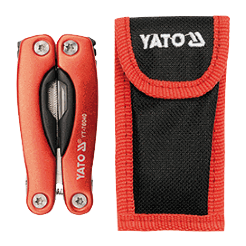 Мультитул 105 мм YATO YT-76040, 9 функций, нержавеющая сталь 420