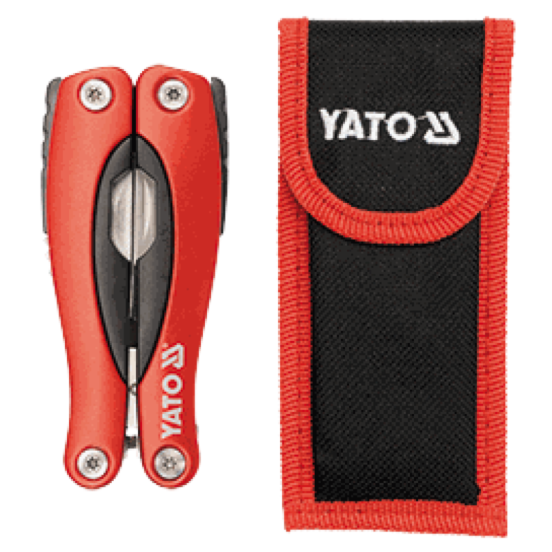 Мультитул 160 мм YATO YT-76041, 9 функций, нержавеющая сталь 420