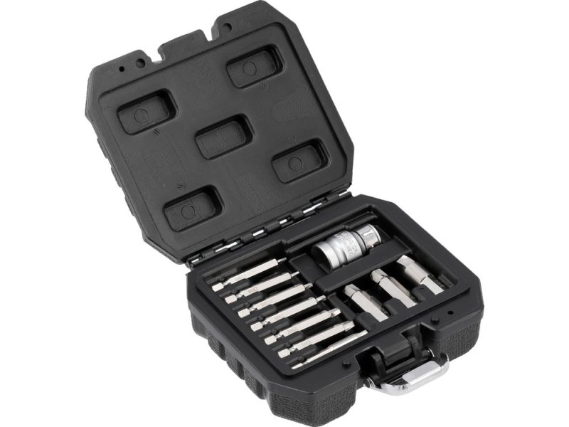 Набор бит-экстракторов HEX 1/4" и 3/8" 11 предметов YATO YT-04583
