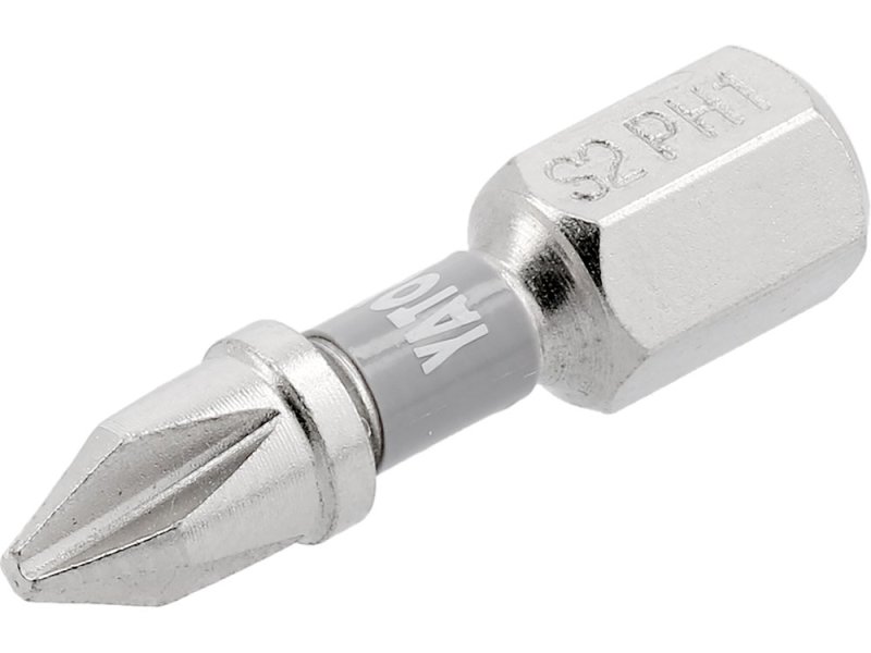 Набор бит Phillips PH1 25 мм YATO YT-78000, 1/4", S2, 2 шт