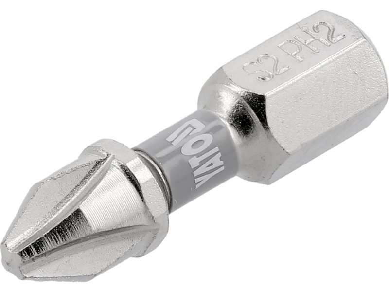 Набір біт Phillips PH2 25 мм YATO YT-78001, 1/4", S2, 2 шт