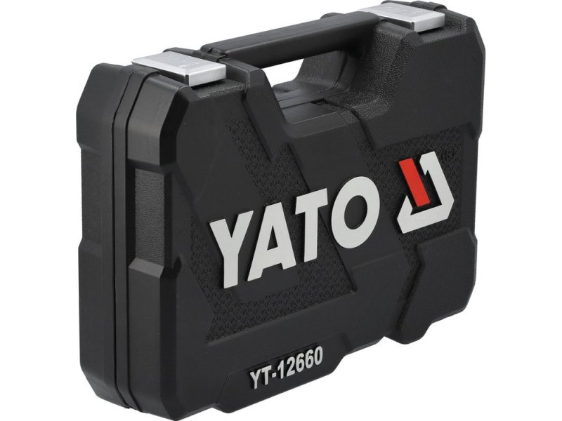 Набор инструментов с трещоткой 1/4"+1/2" YATO YT-12660, 60 предметов