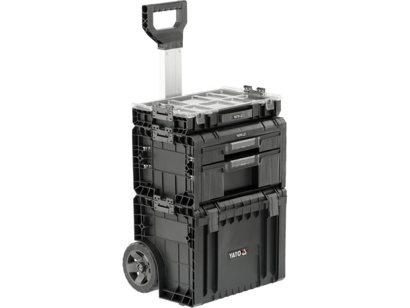 Набор ящиков системных S12 на колесах, 3 шт YATO YT-09173, 685х450х380 мм