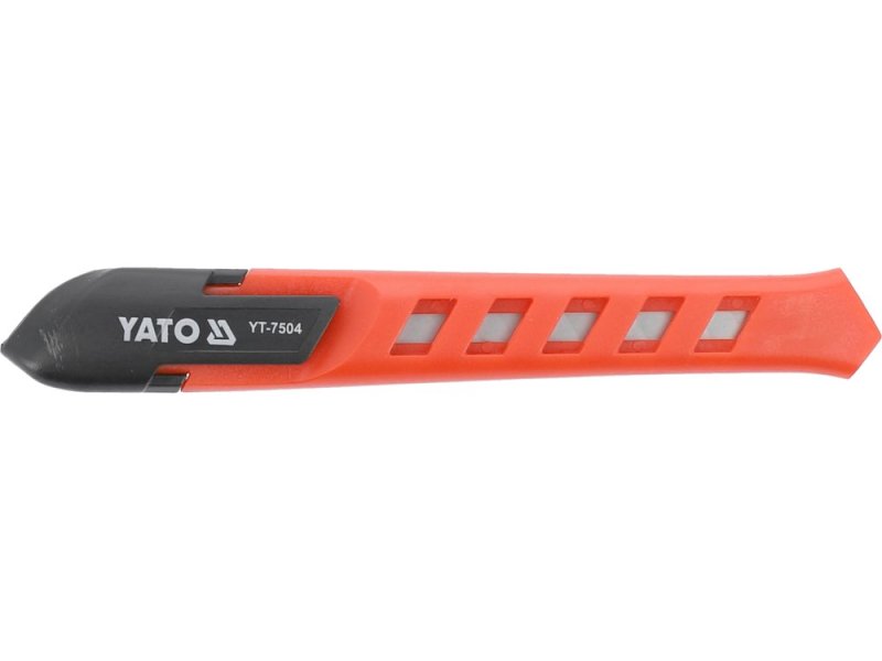 Ніж з відламним лезом 9 мм YATO YT-7504, SK2, корпус ABS