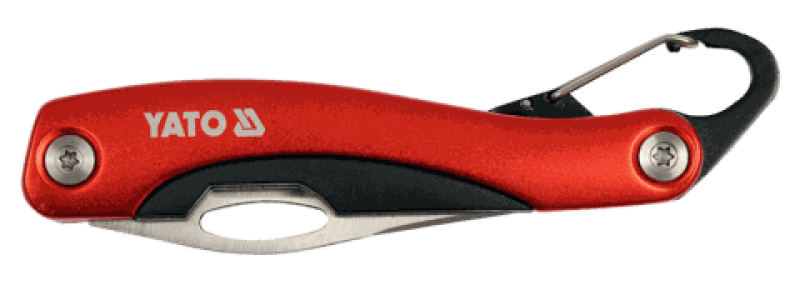 Нож складной YATO YT-76050, клинок 75 мм, сталь 420, рукоятка ABS